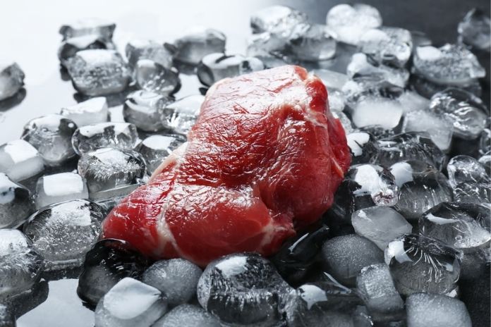 Frozen Food Being Thawed